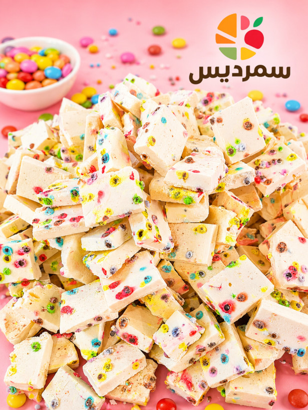 بستنی خشک با طعم اسمارتیز